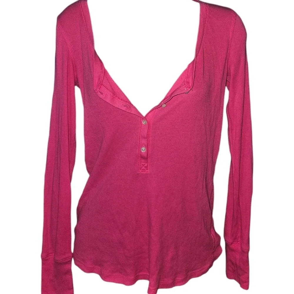 Victoria's Secret Long Sleeve 3/4 Button Down Top